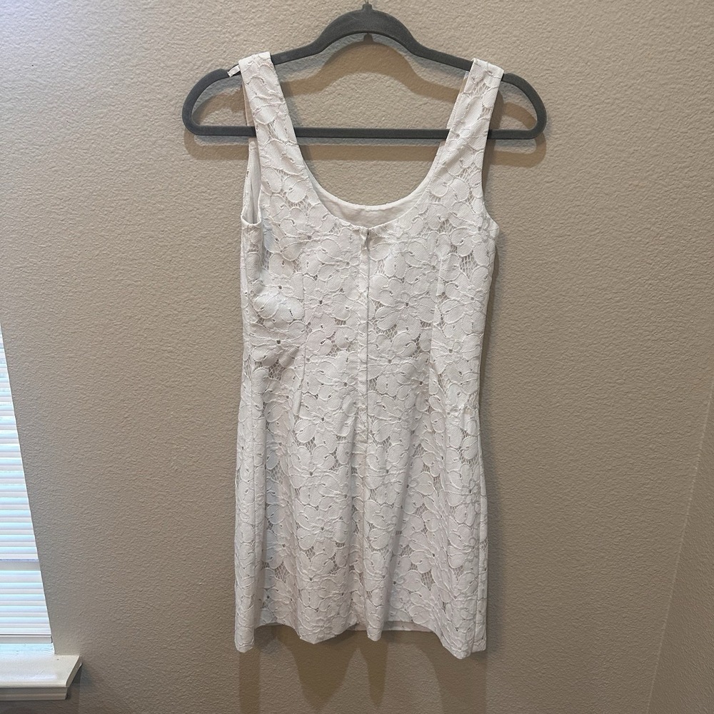 Lilly Pulitzer Womens Dress 0 White Lace Sleeveless Mini Bridal Bachelorette LWD - Picture 5 of 8